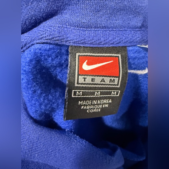 Nike New York Rangers Quarter Zip Fleece Pullover Size M Embroidered Logo - Picture 10 of 11